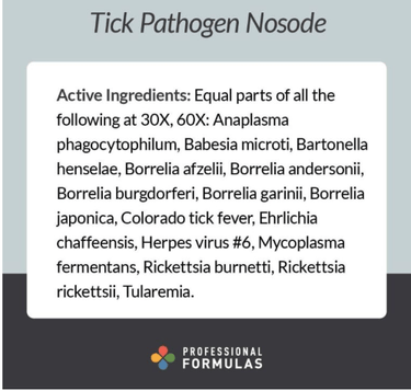 Tick Pathogen Nosode (2 fl oz) * Professional Formulas - Conners Clinic